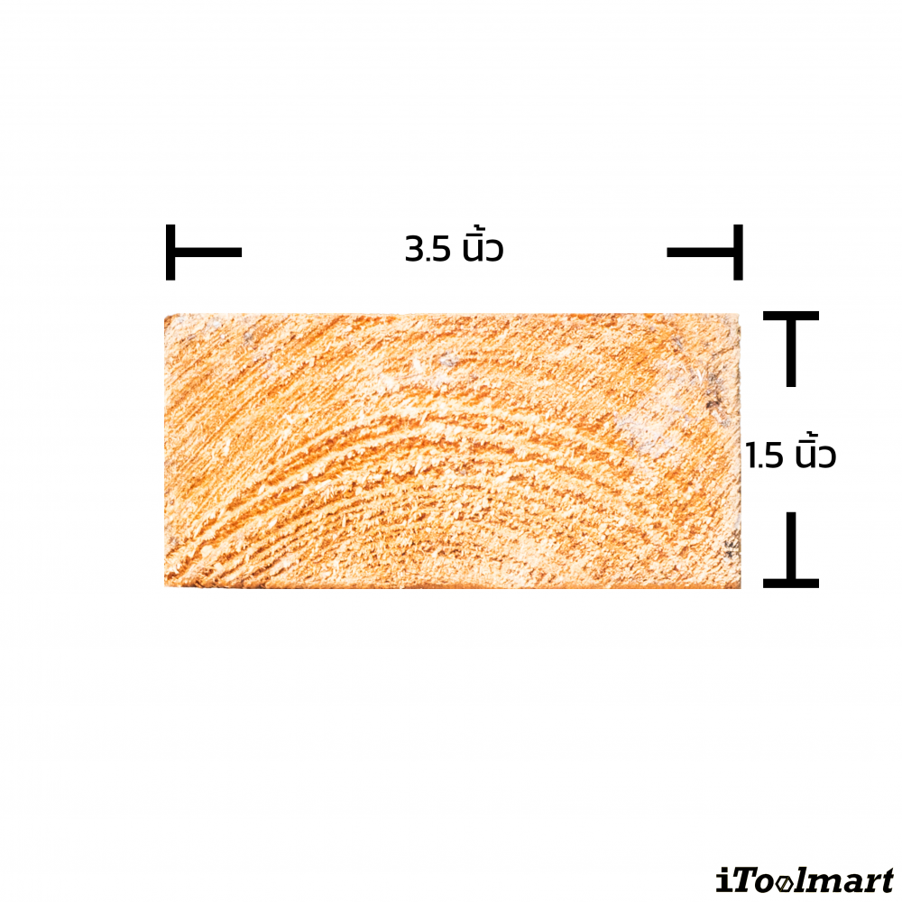 ไม้สนพาเลท BASIC INDUSTRIAL ขนาด 1 5 x 3 5 นิ้ว ยาว 100 ซม   จำนวน 5 ท่อน 