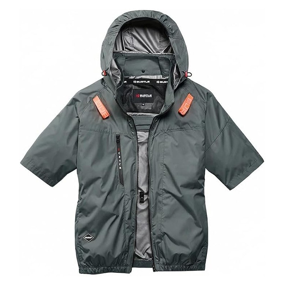 เสื้อพัดลมไร้สาย แขนสั้น BURTLE AIRCRAFT AC2096K SIZE M Storm gray  ตัวเปล่า 