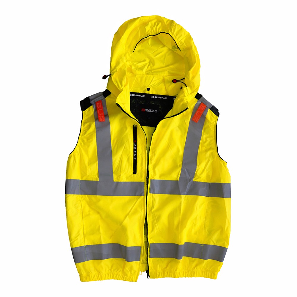เสื้อพัดลมไร้สาย สะท้อนแสง BURTLE AIRCRAFT KIT002 SIZE M Yellow  ตัวเปล่า 