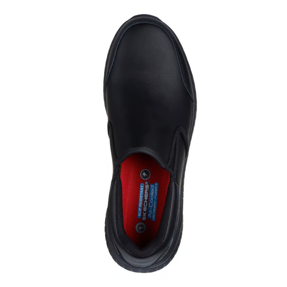 รองเท้าเซฟตี้ Skechers 200292 Work Slip Resistant Relaxed Fit สีดำ พื้นกันลื่น ระบายอากาศดี ป้องกันอันตรายจากไฟฟ้า