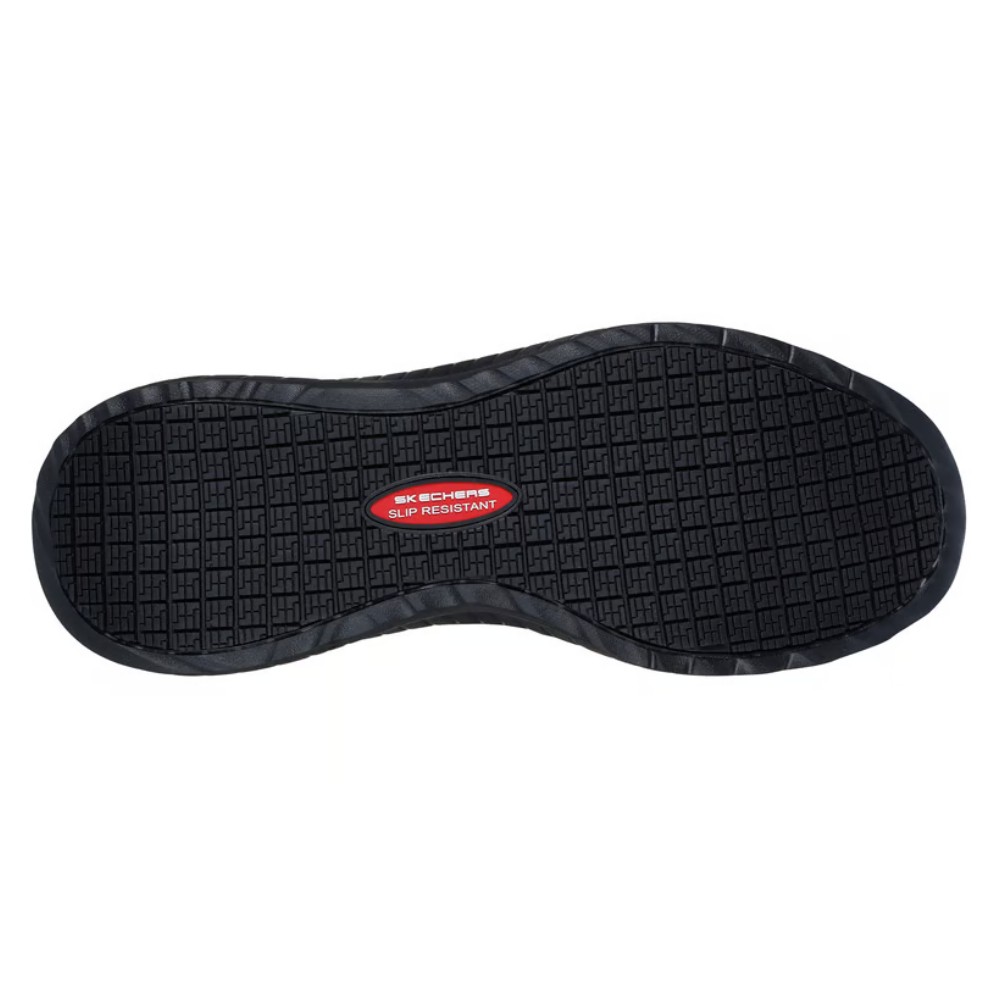 รองเท้าเซฟตี้ Skechers 200292 Work Slip Resistant Relaxed Fit สีดำ พื้นกันลื่น ระบายอากาศดี ป้องกันอันตรายจากไฟฟ้า