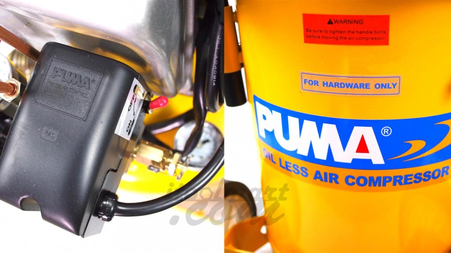 ปั๊มลมเก็บเสียง PUMA WE-130AVP ถังขนาด 30 ลิตร 1.5HP