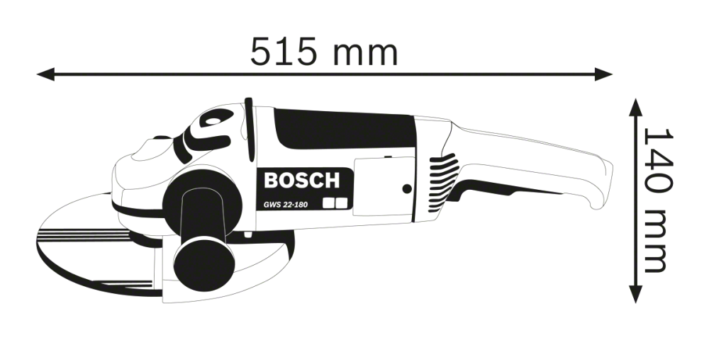 BOSCH GWS 22-180