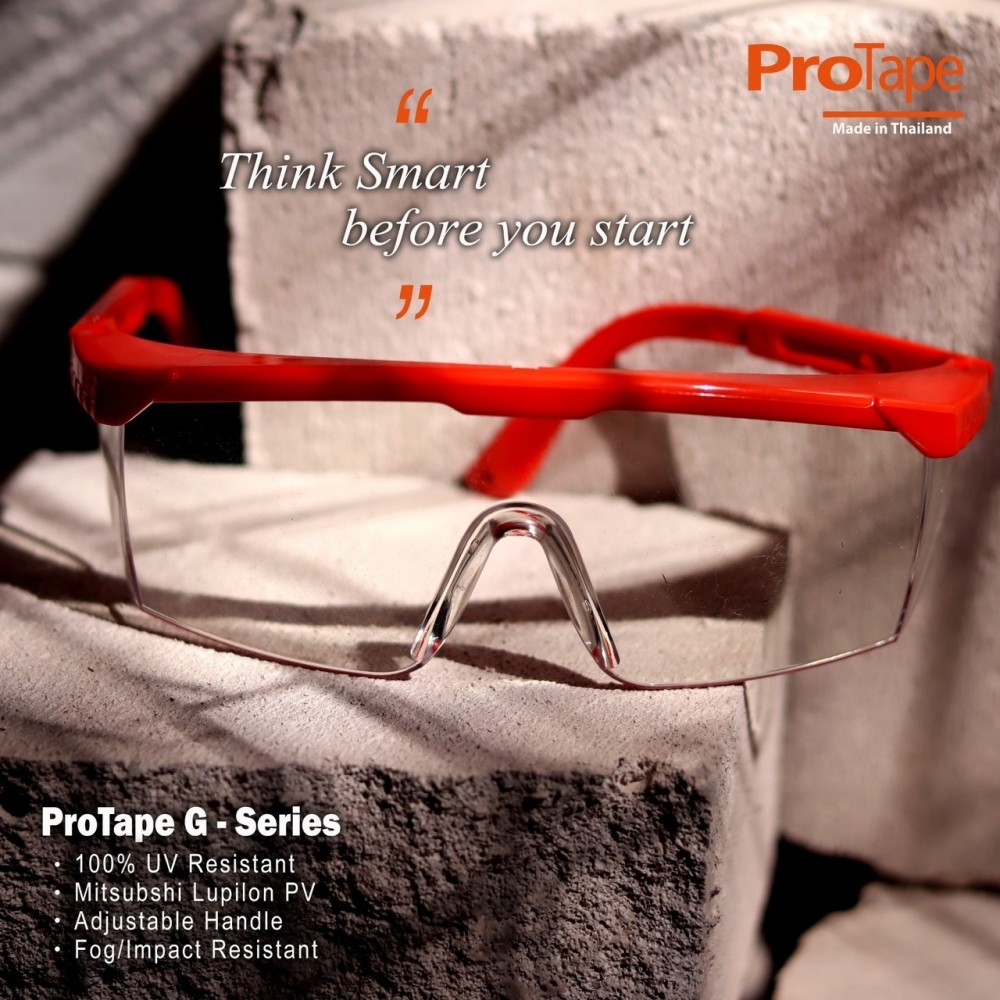 แว่นตาเซฟตี้นิรภัย เลนส์ใส PROTAPE G-series SM416