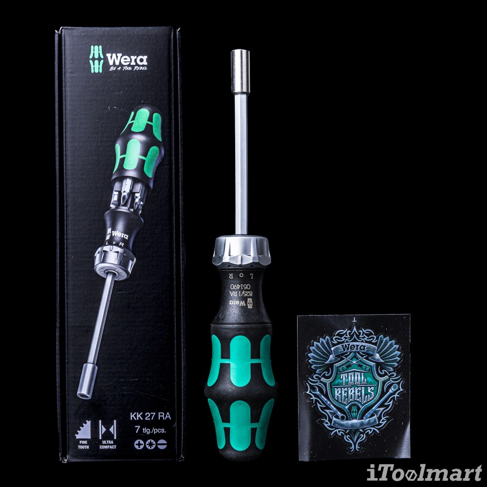 ไขควงก๊อกแก๊ก Wera Kraftform Kompakt 27 RA 1 SB 05073660001 ชุด 6 ชิ้น