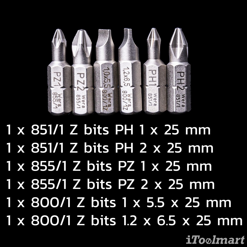 ไขควงก๊อกแก๊ก Wera Kraftform Kompakt 27 RA 1 SB 05073660001 ชุด 6 ชิ้น