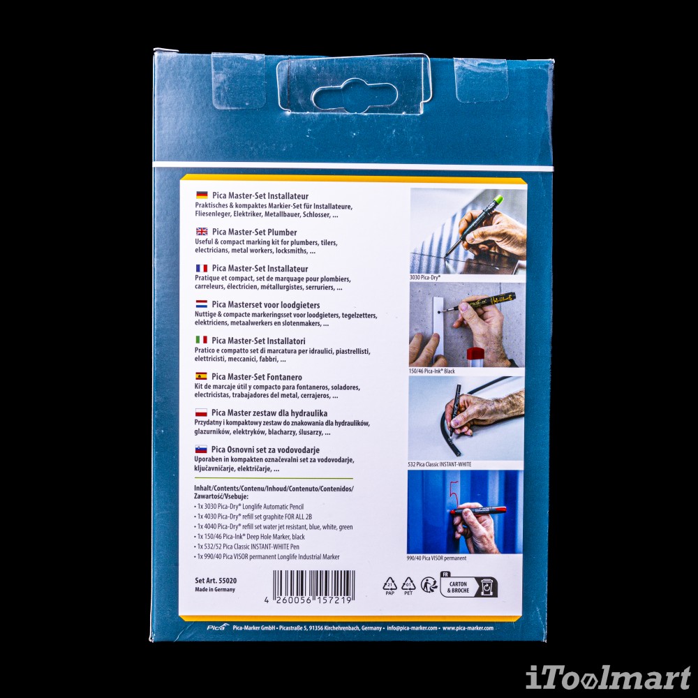  ชุดดินสอช่าง Pica Master-Set Plumber 55020