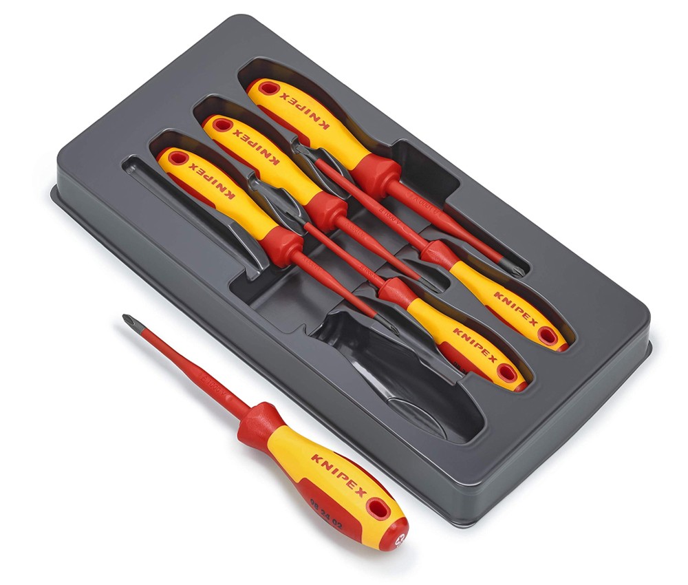 ชุดไขควง หุ้มฉนวน VDE KNIPEX 00 20 12 V04 ชุด 6 ชิ้น