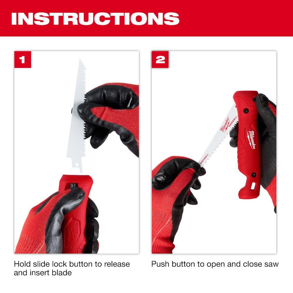 มีดพับอเนกประสงค์ Milwaukee 48-22-0307 Folding Jab Saw