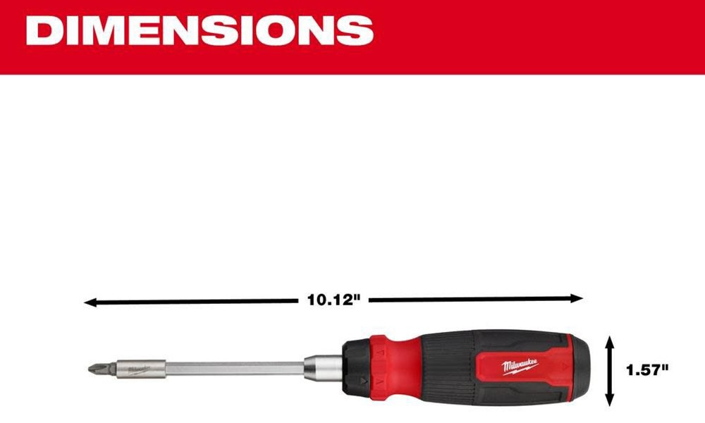 ไขควงอเนกประสงค์ Milwaukee 14-in-1 Ratcheting Multi-Bit Screwdriver