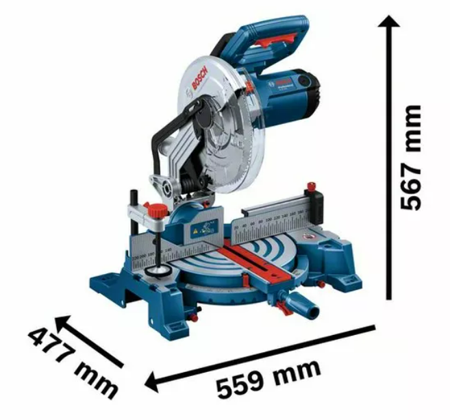 แท่นตัดองศา Bosch GCM 254 Professional กำลังไฟ 1750 วัตต์ ขนาด 254 มม.