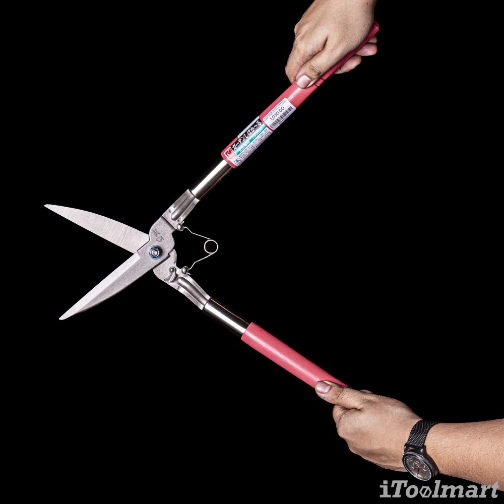 กรรไกรตัดหญ้า Dokan Shibakaru No.0127 Grass Shears ขนาด 150 mm. ใบมีดเยื้อง มีสปริง ใบมีดสแตนเลส