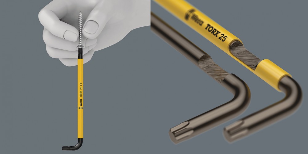 ประแจดาว 6 แฉก Wera 967/9 TORX Multicolour HF 1 L-key set with holding function 05024179001 ชุด 9 ชิ้น