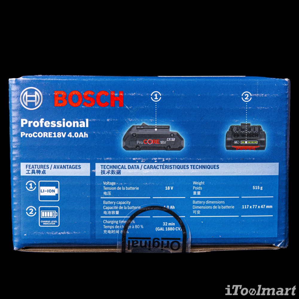 แบตเตอรี่ BOSCH รุ่น ProCore 18V 4.0 Ah