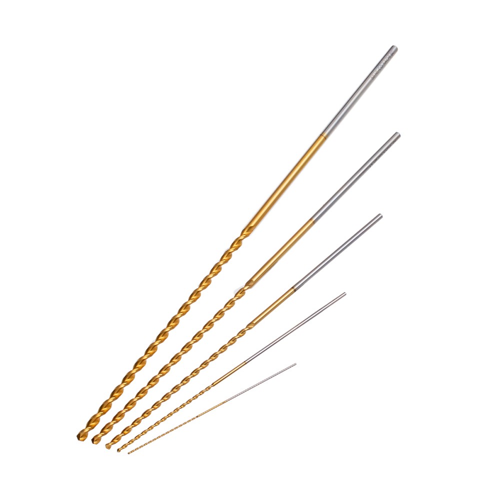 ดอกสว่านไฮสปีดโคบอลต์สีทอง แบบยาว NACHI L6550P G Non-Step Straight Shank Long Drills 