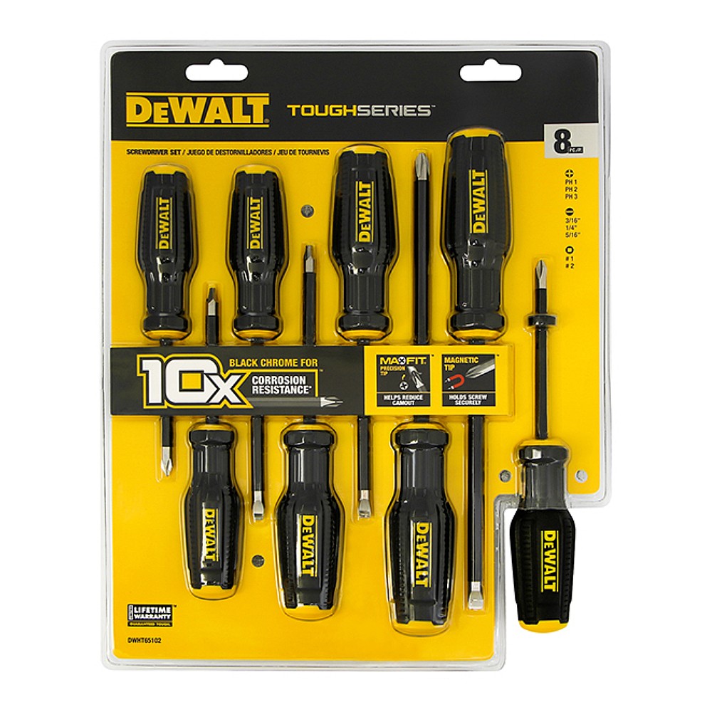 ชุดไขควง อเนกประสงค์ DEWALT DWHT65102 MAXFIT ชุด 8 ชิ้น