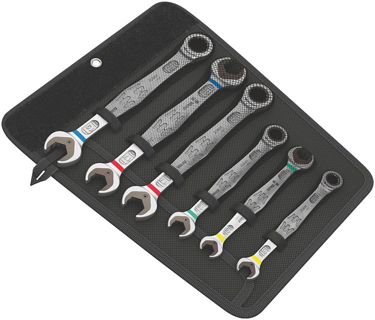 ประแจแหวนข้างฟรี Wera 6000/6002 Joker 6 Set 1 05020022001 ชุด 6 ชิ้น