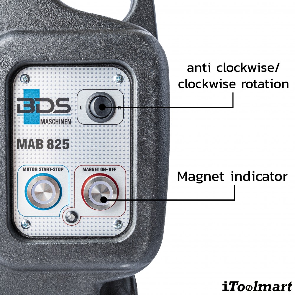 สว่านแท่นแม่เหล็ก BDS MAB 825 ขนาด 100 มม  กำลังไฟ 1800W 230V