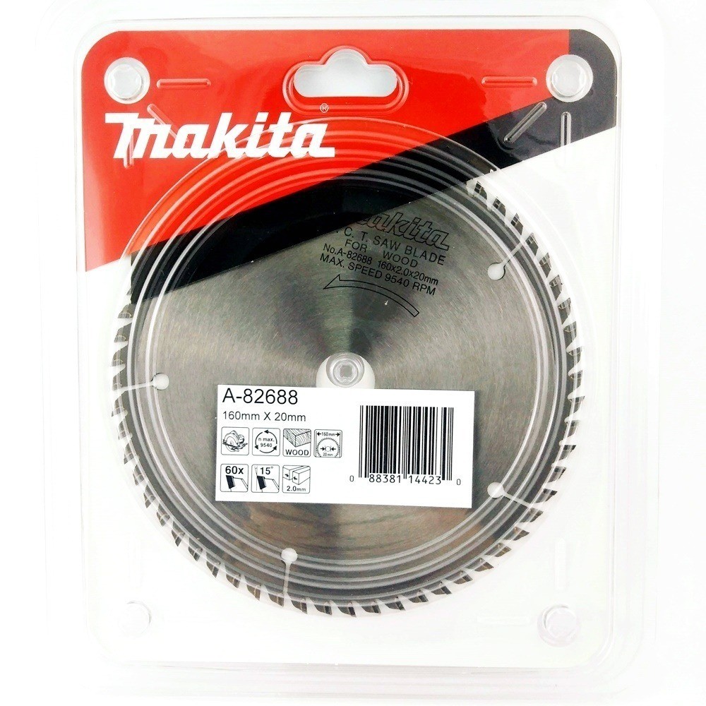 ใบเลื่อยวงเดือน ตัดไม้ MAKITA ขนาด 6 นิ้ว 60 ฟัน รุ่น A 82688
