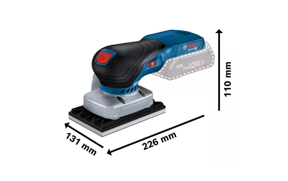 เครื่องขัดกระดาษทรายสายพาน BOSCH GSS 18V 13 Professional 06019L0101  ตัวเปล่า 