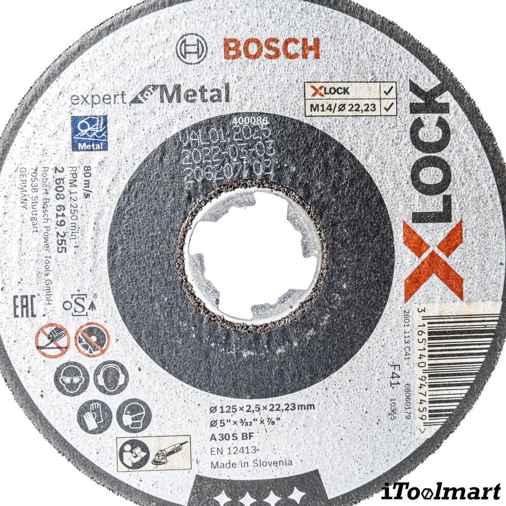 ใบตัดเหล็ก 5 นิ้ว BOSCH PRO Metal ระบบ X LOCK 125 x 2 5 x 22 23 มม 