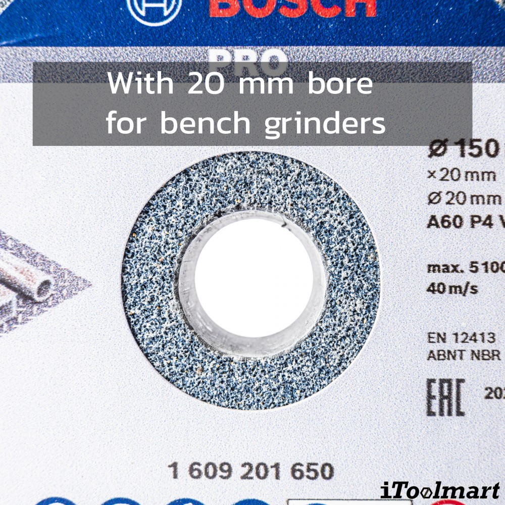 ใบเจียร 6 นิ้ว BOSCH  A60 ขนาด 150 มม 