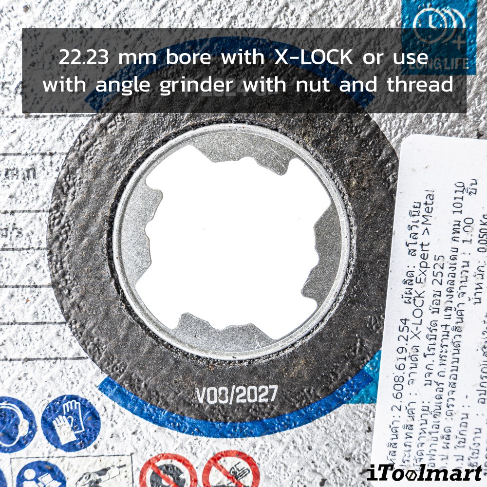 ใบตัดเหล็ก 5 นิ้ว BOSCH Expert For Metal ระบบ X LOCK 125 X 1 6 X 22 23 มม 