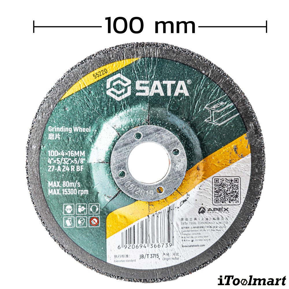 ใบเจียร SATA 55220 ขนาด 4 นิ้ว 4 mm 