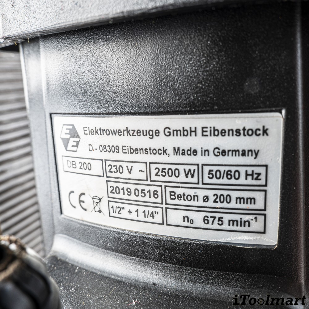เครื่องเจาะคอริ่ง  เจาะปูน  EIBENSTOCK DRILL DB200 การเจาะสูงสุด 200 มม   ไม่รวมดอก 