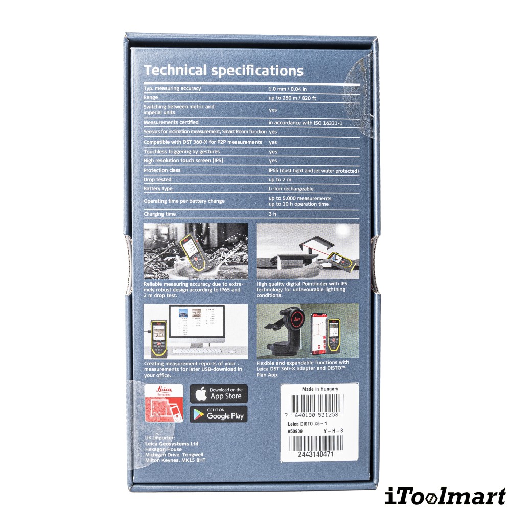 เครื่องวัดระยะ Leica DISTO X6