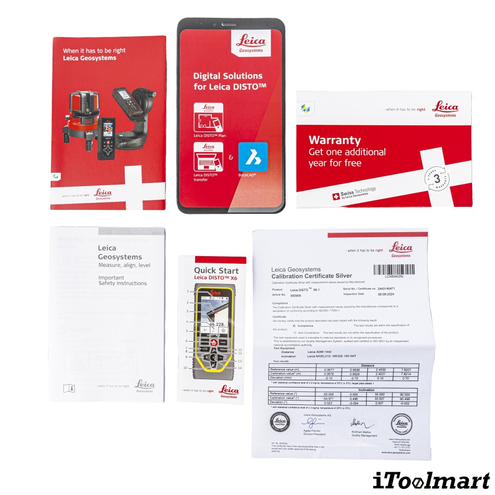 เครื่องวัดระยะ Leica DISTO X6