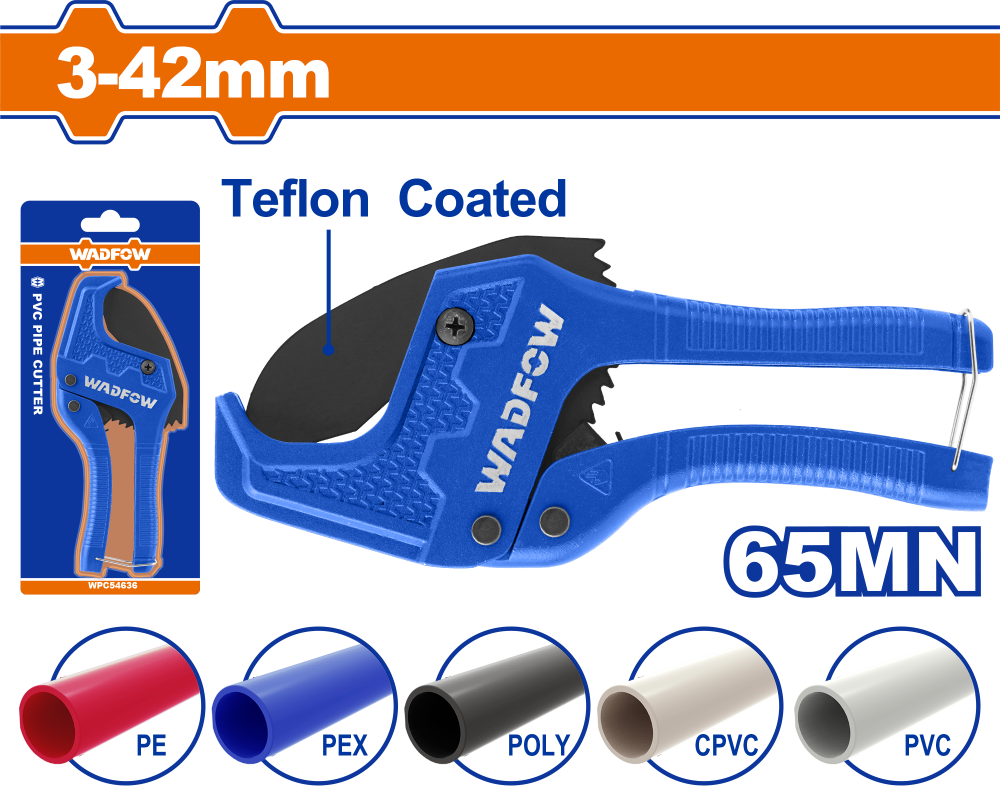 คัตเตอร์ตัดท่อ 3 42 mm  WADFOW WPC54642