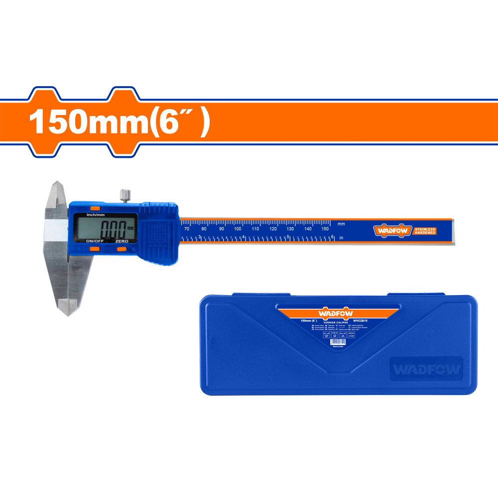 เวอร์เนียร์ ดิจิตอล 150 mm  WADFOW WVC2B15 เวอร์เนียร์ ดิจิตอล 150 mm  WADFOW WVC2B15