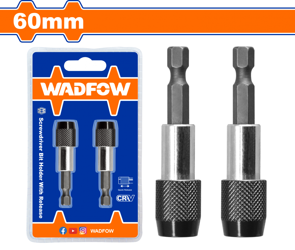 ก้านจับดอกไขควง มีตัวล็อค  60mm CR V WADFOW WSV3K01