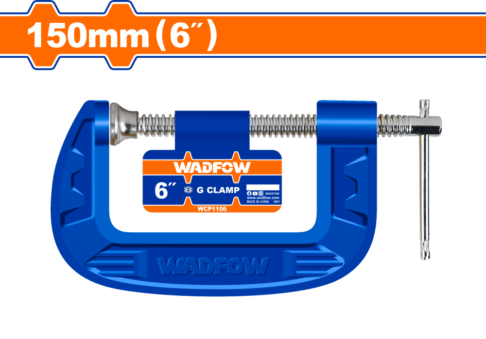 ปากกาจับชิ้นงาน ขนาด 6 นิ้ว  150 มม   WADFOW WCP1104 