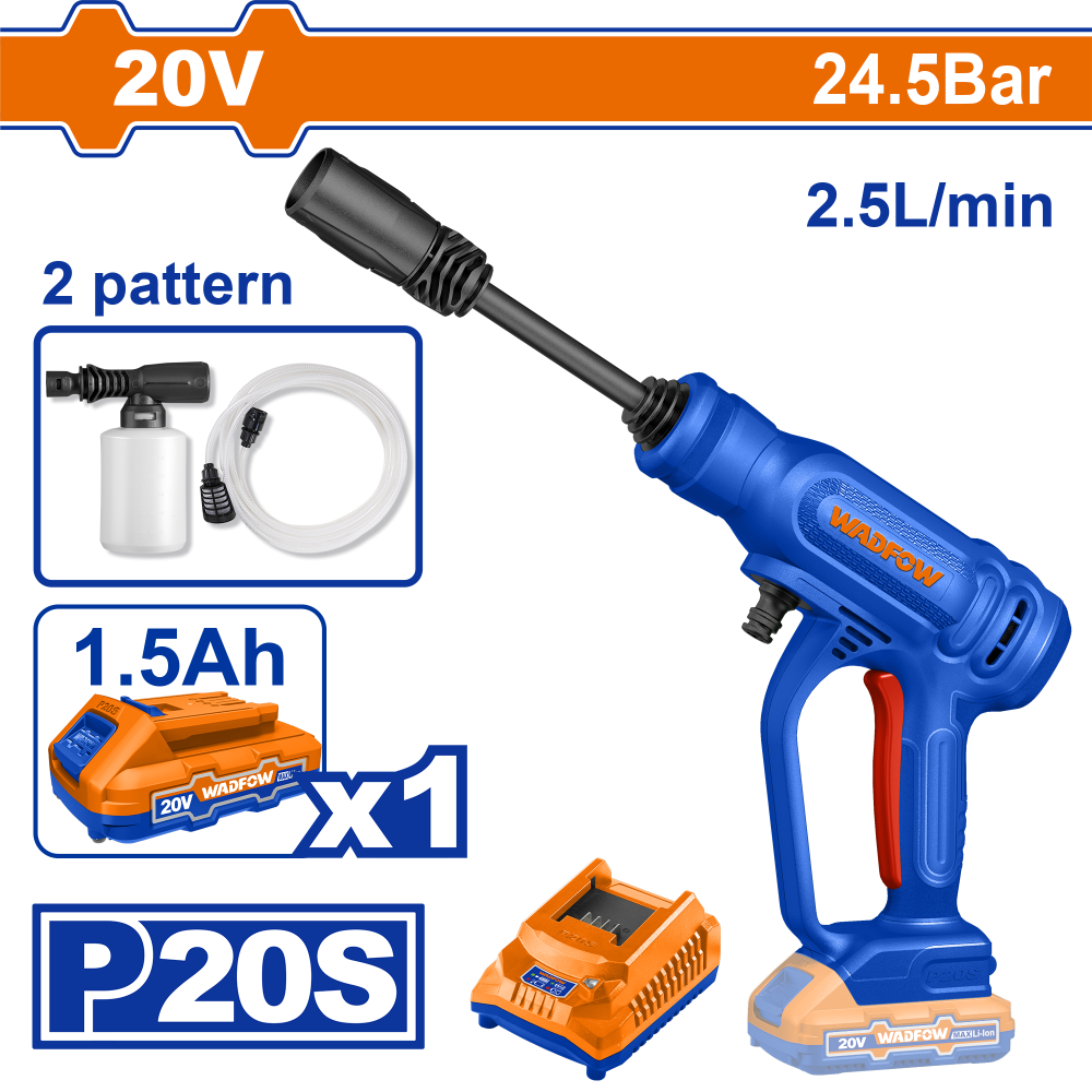 เครื่องฉีดน้ำแรงดันสูงไร้สาย WADFOW WQX01202