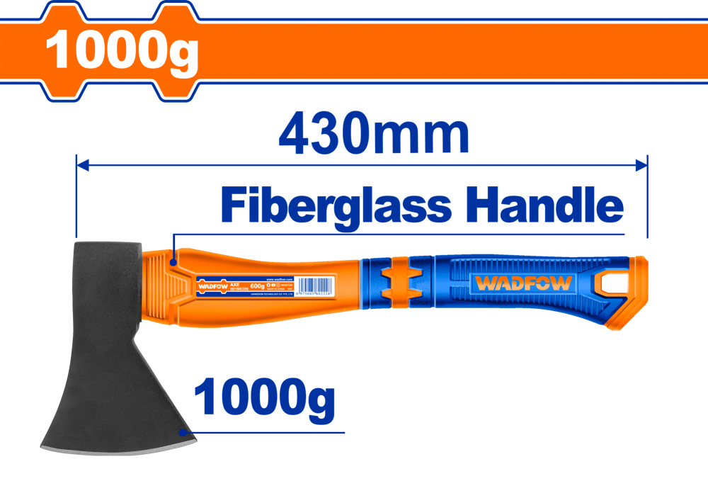 ขวานด้ามไฟเบอร์ WADFOW WHM6306 น้ำหนัก 1000g