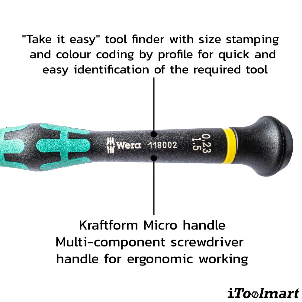 ไขควงปากแบน Wera Screwdriver 2035 05118002001 ขนาด 0 23x1 5x40  mm
