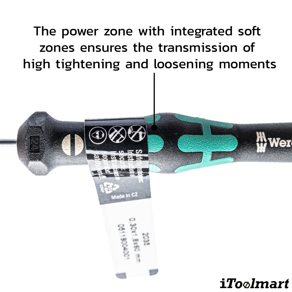 ไขควงปากแบน Wera Screwdriver 2035 05118004001 ขนาด 0 30x1 8x60  mm