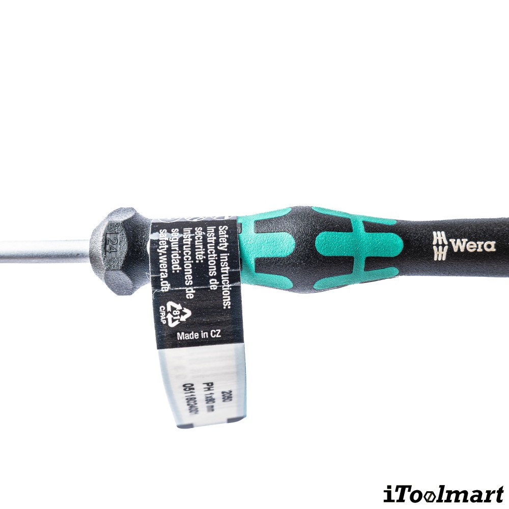 ไขควงปากแฉก Wera 05118024001 Screwdriver 2050 ขนาด PH 1 x 80 mm