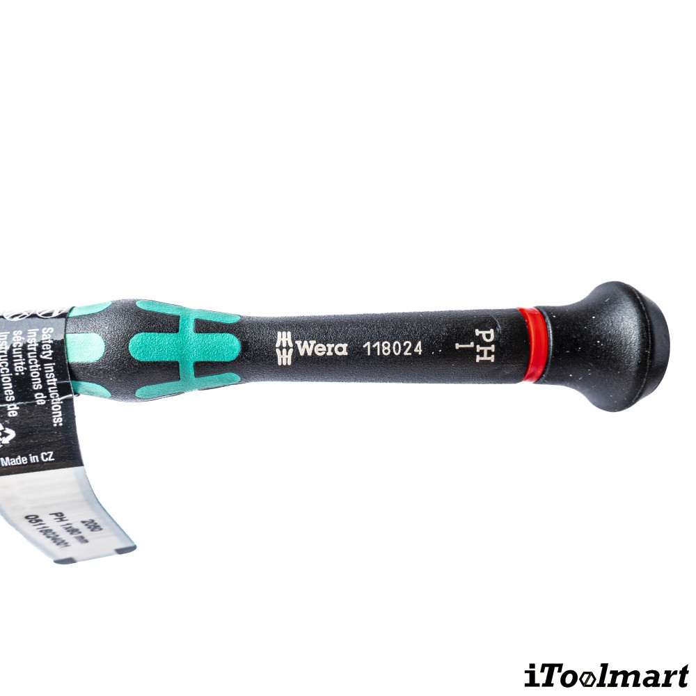 ไขควงปากแฉก Wera 05118024001 Screwdriver 2050 ขนาด PH 1 x 80 mm