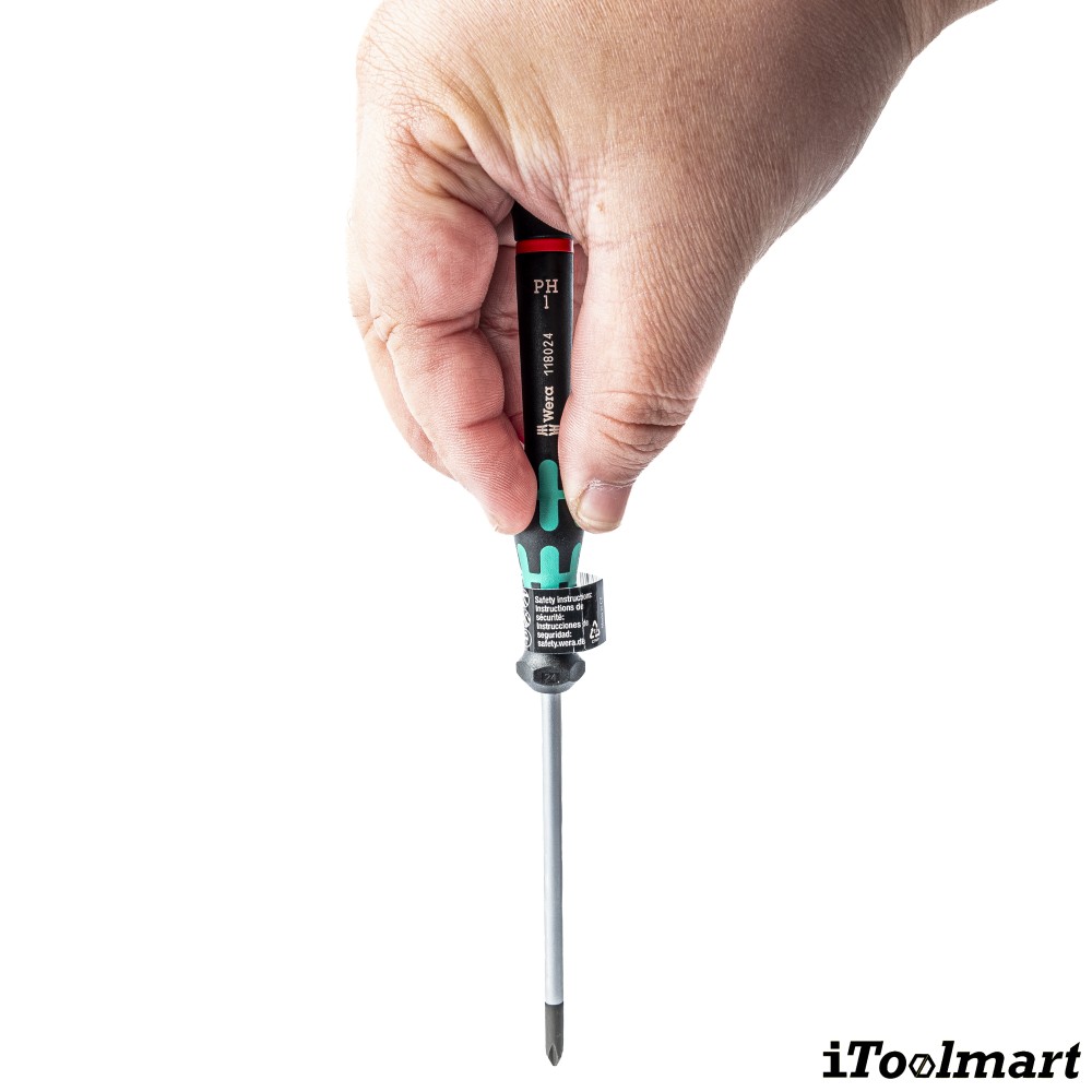 ไขควงปากแฉก Wera 05118024001 Screwdriver 2050 ขนาด PH 1 x 80 mm