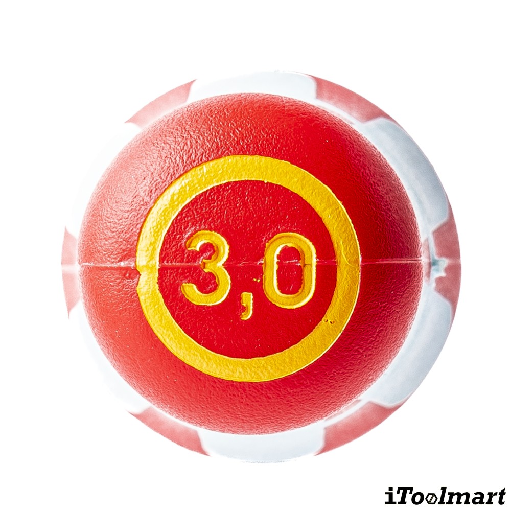 ไขควงปากแบน สแตนเลส Wera Kraftform 3160 i VDE 05022729001 ขนาด 0 5 mm    ยาว 80 mm 