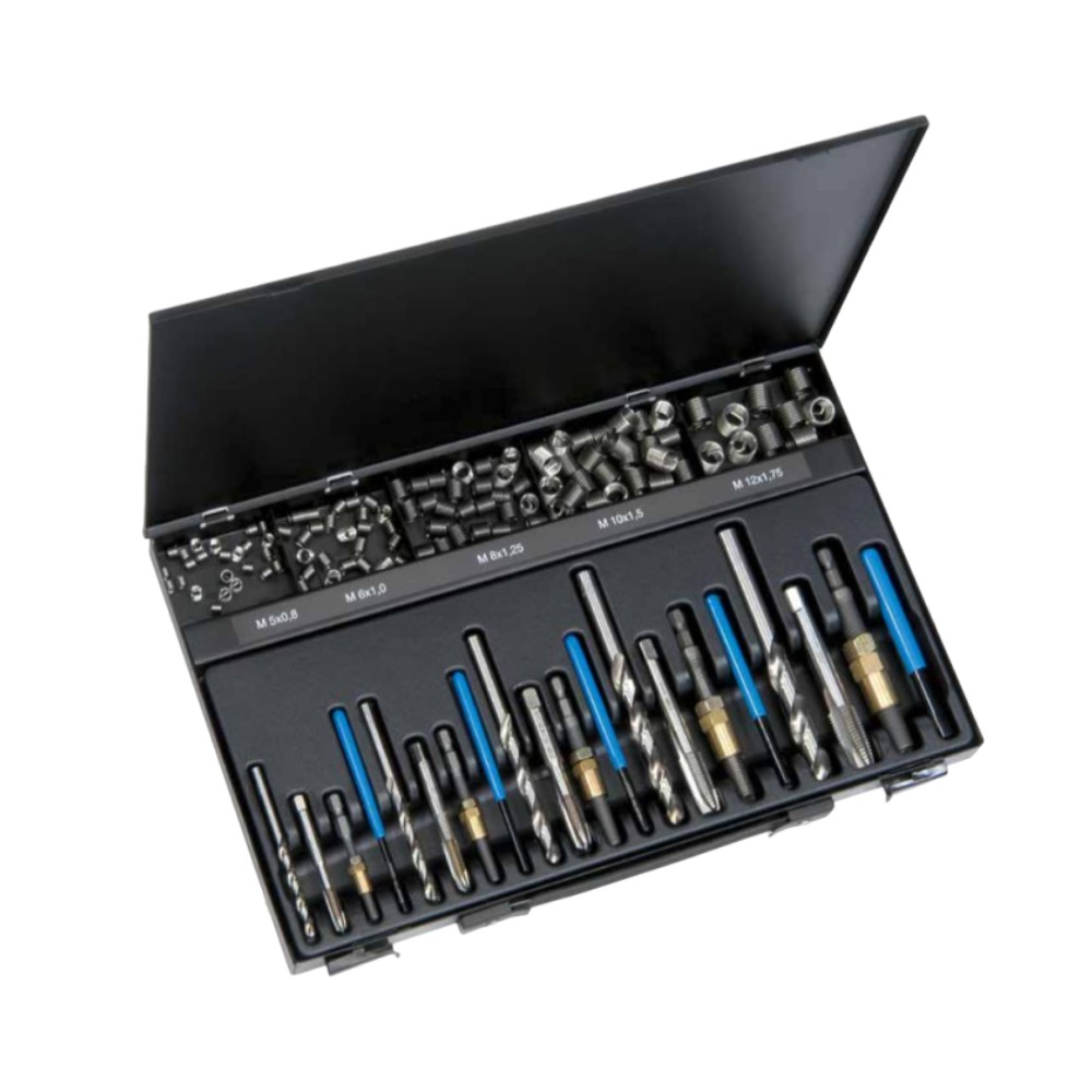 ชุดซ่อมเกลียว V-COIL 04087 VC87 M5 - M12 พร้อมเครื่องมือติดตั้งแบบเครื่อง