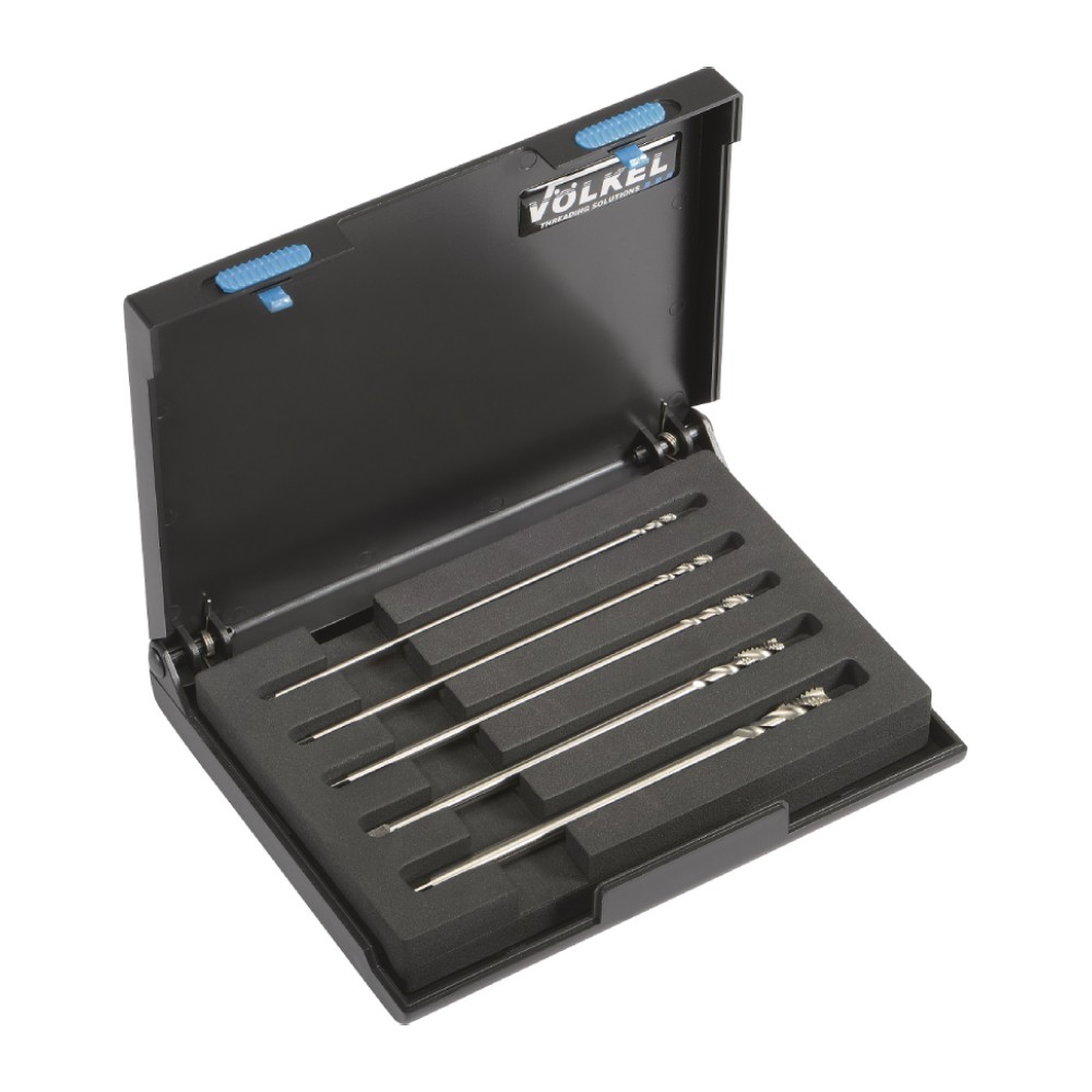 ชุดดอกต๊าปเครื่อง แบบยาวพิเศษ Volkel 47937 ขนาด M4 - M10 เกรด HSS-E