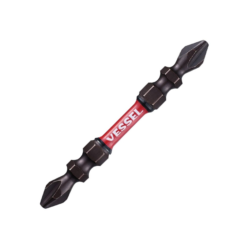 ดอกไขควงลม&nbsp;Vessel&nbsp;SST10P2065 (No.SST10P) ขนาด 2 x 65 mm. Made in japan (ของเเท้) (10 ชิ้น)