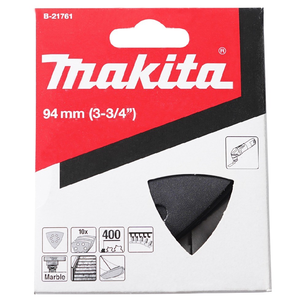 กระดาษทรายเดลต้า สีดำ Makita B 21761 เบอร์ 400  10 แผ่น ชุด 