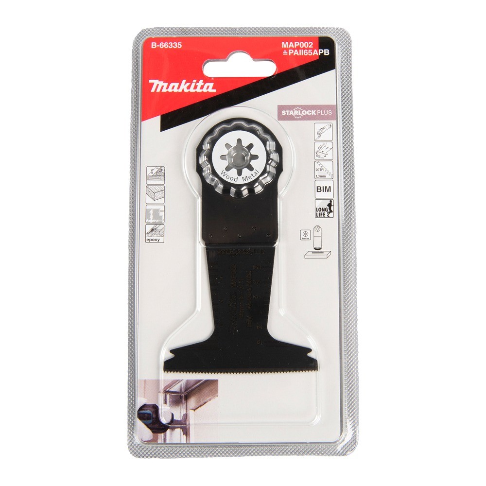 ใบเลื่อยตัดจ้วง Starlock Plus Makita B 66335 ขนาด 65×50 มม  รหัส MAP002 