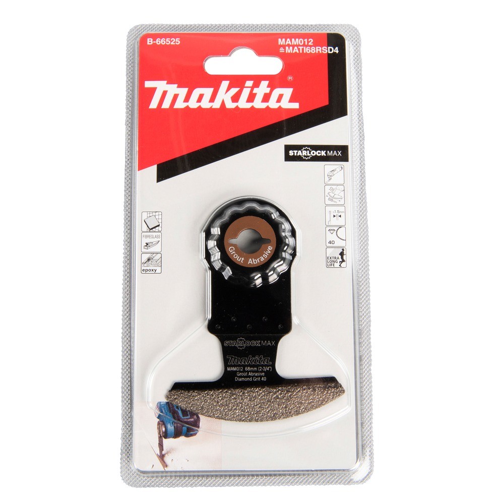 ใบเลื่อยเซกเมนต์เพชร Starlock Max Makita B 66525 ขนาด 68 มม  รหัส MAM012