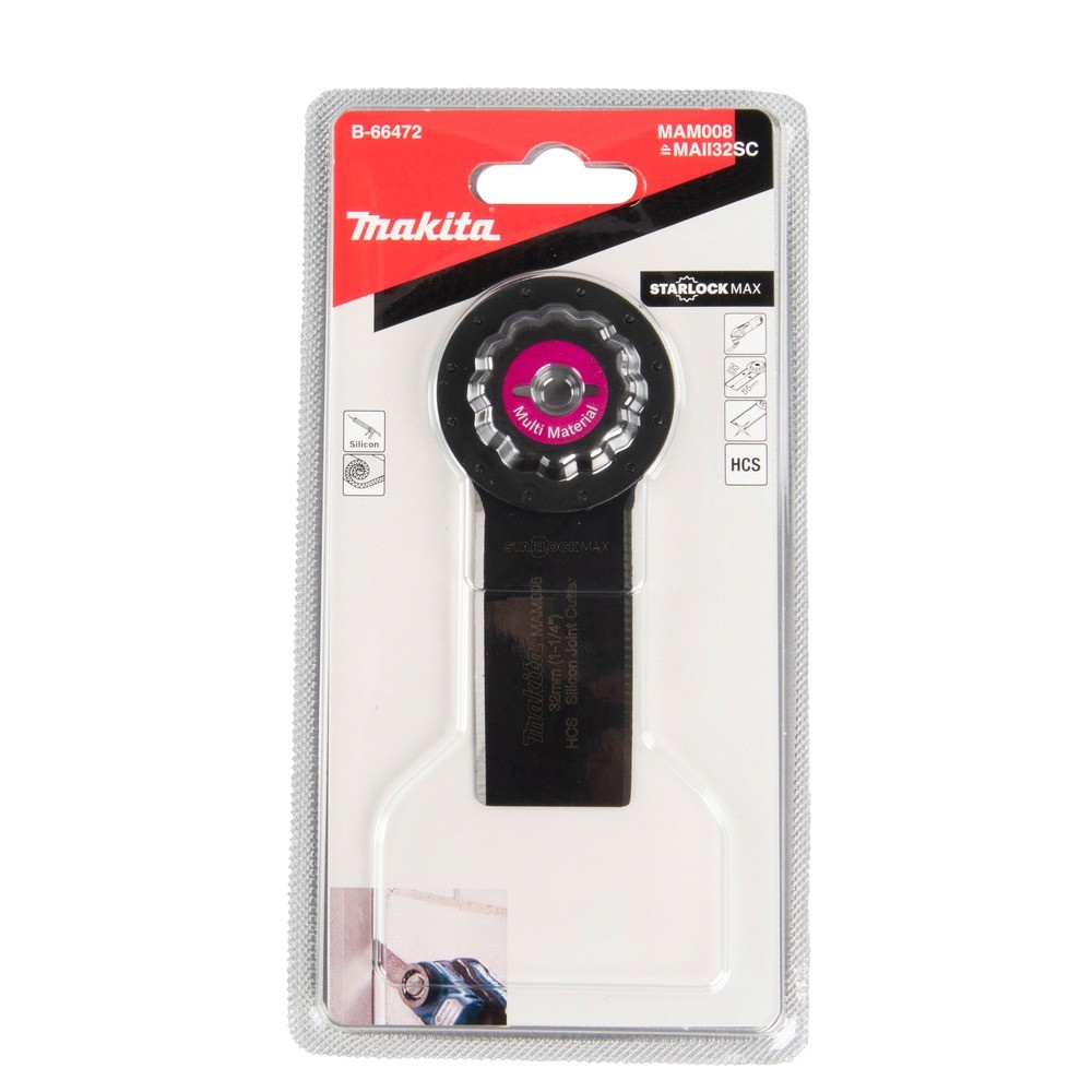 ใบตัดร่องยาแนว Starlock Max Makita B 66472 ขนาด 32×55 มม  รหัส MAM008